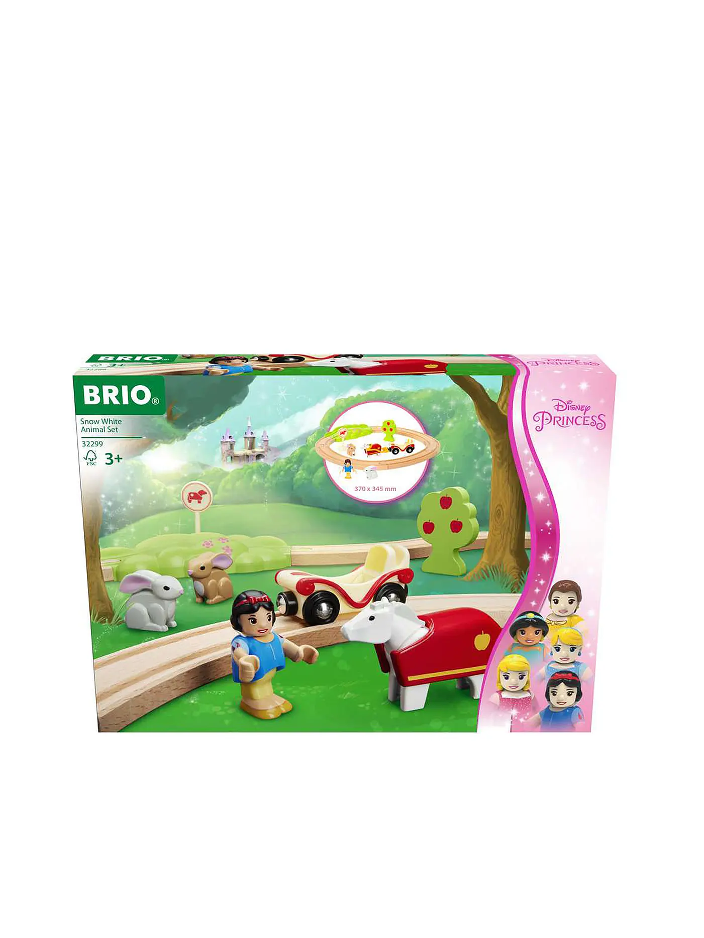 BRIO | Disney Princess 32299 Schneewittchen Eisenbahn-Set | 
